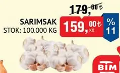 SARIMSAK KG fiyat ve kampanya bilgisi
